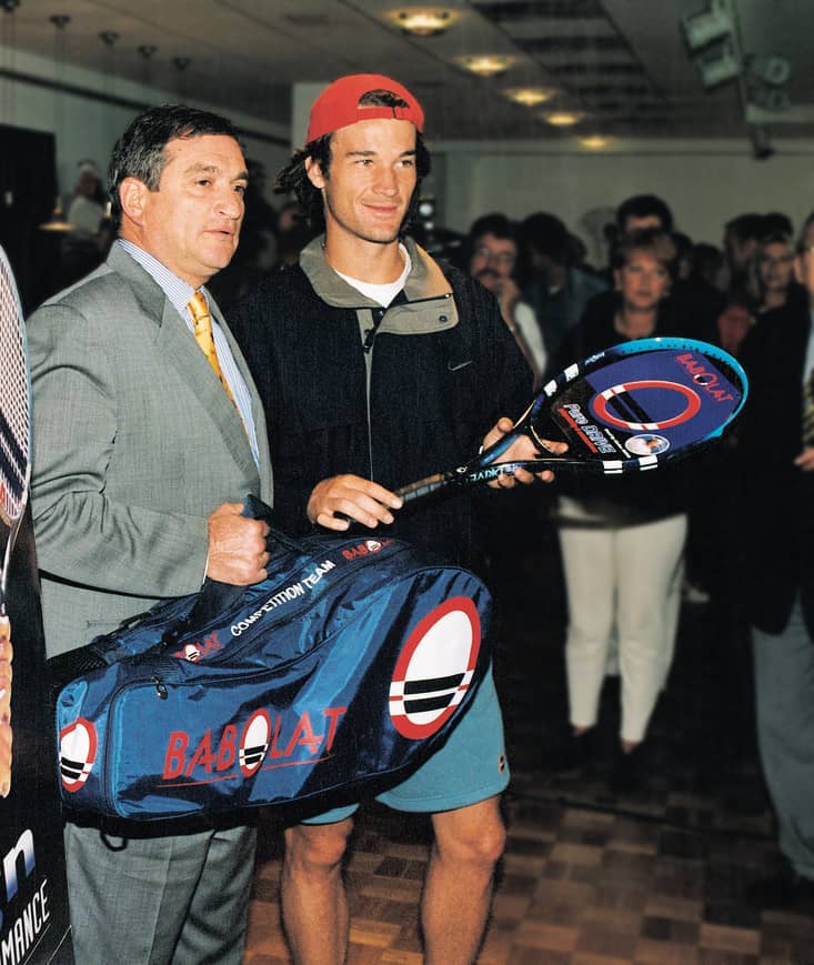 Pirmā Babolat rakete Grand Slam virsotnē