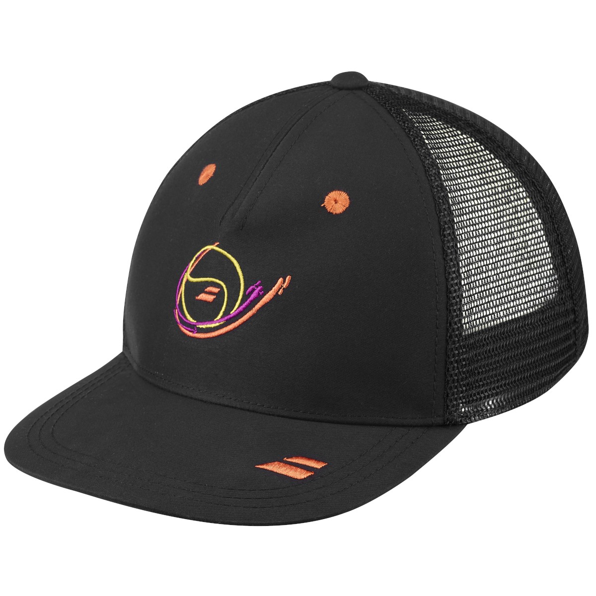 Junioru tenisa cepure Trucker Cap (melna)