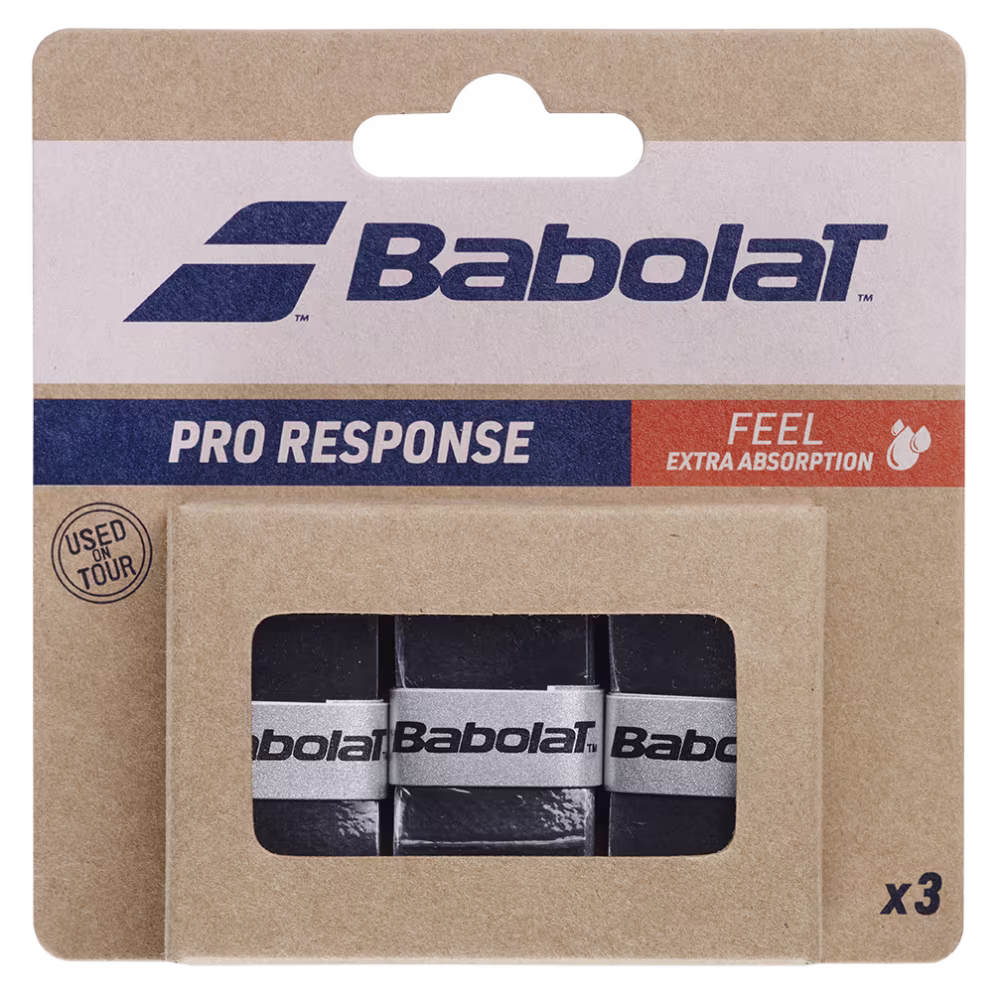 Overgrips BABOLAT Pro Response (3 gab.), melna